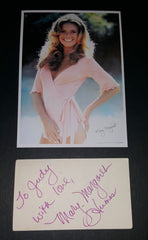 DAWSON CREEKS MOM MARY MARGARET HUMES HAND SIGNED CARD AND NICE 5X7" PRINT