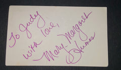 DAWSON CREEKS MOM MARY MARGARET HUMES HAND SIGNED CARD AND NICE 5X7" PRINT