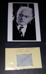 ACTOR GRANT MITCHELL HAND SIGNED CUT AND NICE 5X7" PRINT D.1957