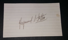 LONG TIME HOLLYWOOD ACTOR RAYMOND HATTON HAND SIGNED CARD AND NICE 5X7' PRINT D.1971