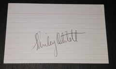 ACTRESS SHIRLEY MITCHELL HAND SIGNED CARD AND NICE 5X7" PRINT D.2013