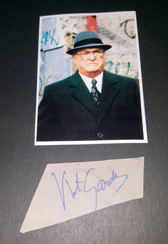 ACTOR VINCENT GARDENIA HAND SIGNED CUT AND NICE 5X7" PRINT D.1992