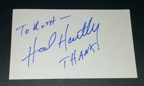 UNCOMMON AUTOGRAPH KEY INDEPENDENT FILM DIRECTOR HAL HARTLEY HAND SIGNED CARD