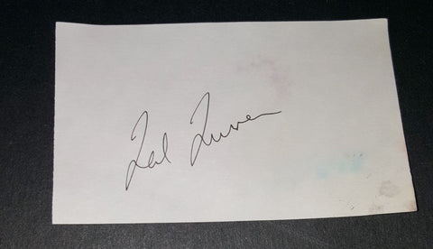 MEDIA MOGUL TED TURNER HAND SIGNED INDEX CARD