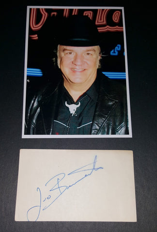 CHARACTER ACTOR LEO BURMESTER HAND SIGNED CARD AND NICE 5X7" PRINT D.2007