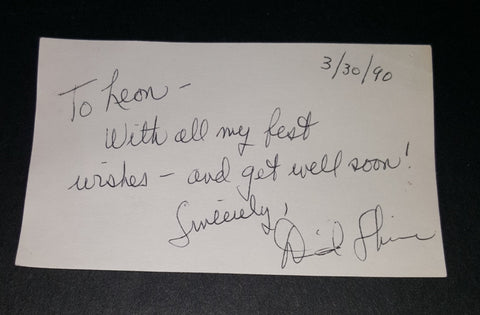 SONGWRITER COMPOSER DAVID SHIRE HAND SIGNED INDEX CARD