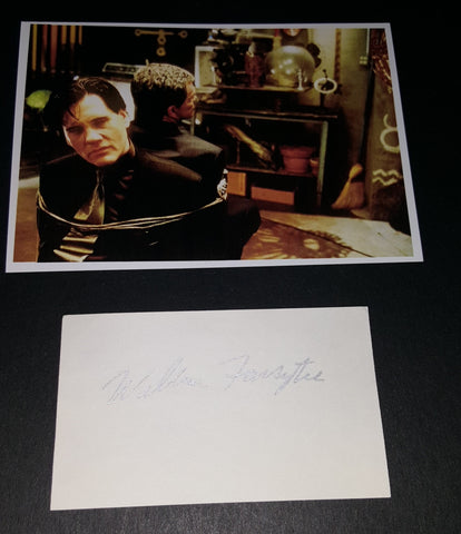 ACTOR WILLIAM FORSYTHE HAND SIGNED CARD AND NICE 5X7" PRINT