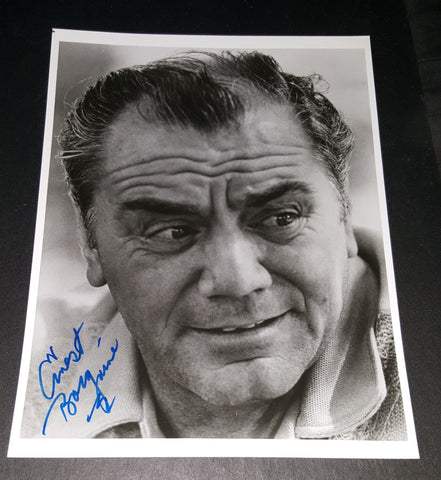 ACTOR ERNEST BORGNINE HAND SIGNED 8X10" VINTAGE PHOTO D.2012