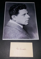 RARE GERMAN DIRECTOR ACTOR MAX REINHART HAND SIGNED CARD AND NICE PRINT D.1943