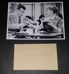 ACTOR ROBERT ROCKWELL HAND SIGNED CARD AND NICE 5X7" PRINT D.2003