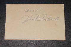 ACTOR ROBERT ROCKWELL HAND SIGNED CARD AND NICE 5X7" PRINT D.2003