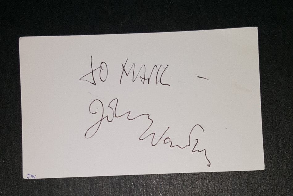 CULT FILM DIRECTOR JOHN WATERS HAND SIGNED CARD