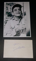 COMIC ACTOR SID MELTON HAND SIGNED CARD AND NICE 5X7' PRINT D.2011