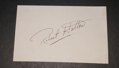 ACTOR ROBERT HUTTON HAND SIGNED CARD AND NICE 5X7" PRINT D.1994