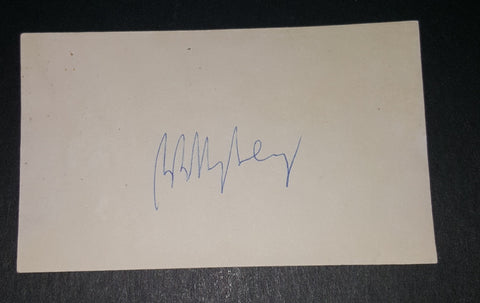 SCIENCE AUTHOR HISTORIAN WILLY LEY HAND SIGNED CARD