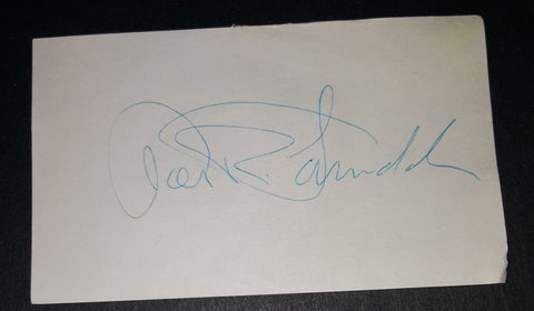 CULT TEXAS AUTHOR JOE LANSDALE HAND SIGNED INDEX CARD "BUBBA HO TEP" "HAP AND LEONARD"