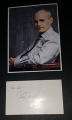 PROLIFIC ACTOR ZELJKO IVANEK HAND SIGNED CARD AND NICE 5X7' PRINT