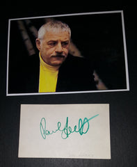 ACTOR PAUL HECHT HAND SIGNED CARD AND NICE 5X7' PRINT