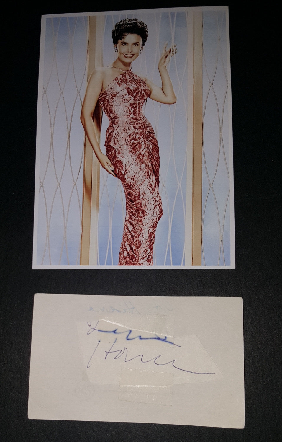 LEGENDARY SINGER ACTRESS LENA HORNE HAND SIGNED CUT AND NICE 5X7" PRINT D.2010