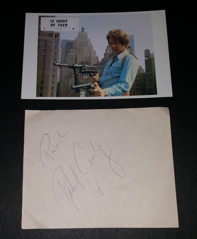 ACTOR ROBERT GINTY HAND SIGNED PAGE AND NICE 4X6" PRINT D.2009