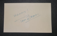 CHILD MODEL TURNED ACTOR TOM BROWN HAND SIGNED CARD AND NICE 5X7' PRINT D.1990