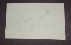 BROADWAY LEGEND ACTOR JOHN MCMARTIN HAND SIGNED CARD AND NICE 5X7" PRINT RIP