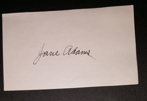 B-MOVIE BEAUTY JANE ADAMS HAND SIGNED CARD D.2014