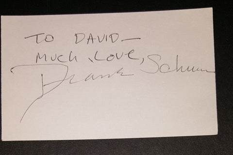 JAZZ PIANIST DIANE SCHUUR HAND SIGNED INDEX CARD