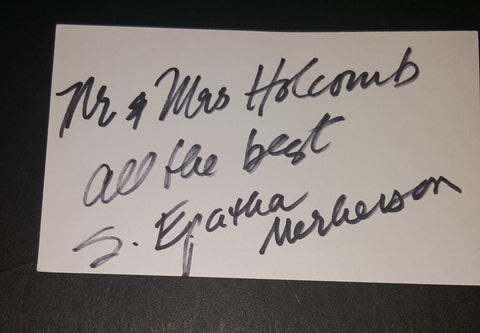 LAW AND ORDER ACTRESS S.EPATHA MERKERSON HAND SIGNED INDEX CARD