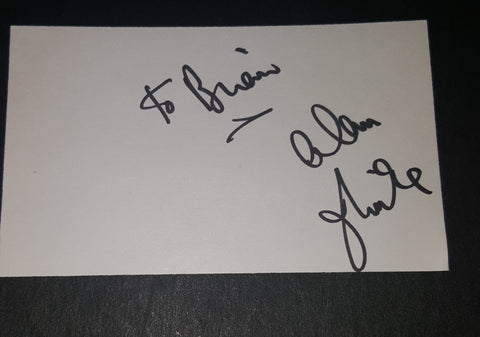 ACTOR TV PERSONALITY ALAN THICKE HAND SIGNED CARD