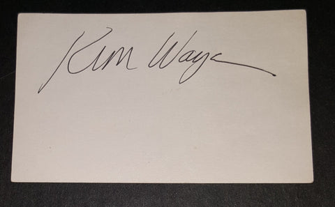 "IN LIVING COLOR" ACTRESS KIM WAYANS HAND SIGNED CARD