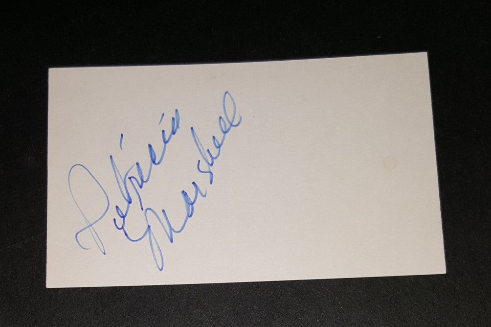 ACTRESS PATRICIA MARSHALL HAND SIGNED CARD