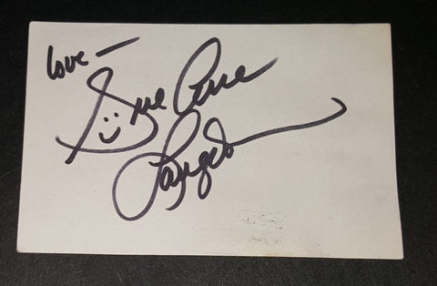 ACTRESS SUE ANE LANGDON HAND SIGNED CARD