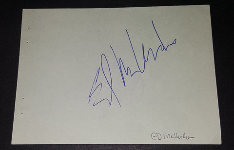 TONIGHT SHOW SIDEKICK ED MCMAHON HAND SIGNED PAGE D.2009