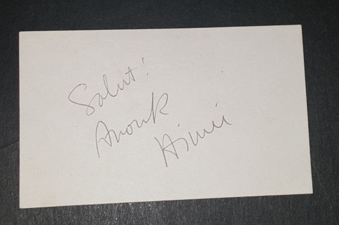 LEGENDARY FRENCH BEAUTY ANOUK AIMEE HAND SIGNED CARD