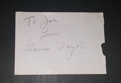 LONG TIME CHARACTER ACTRESS CLARICE TAYLOR HAND SIGNED PAGE D.2011