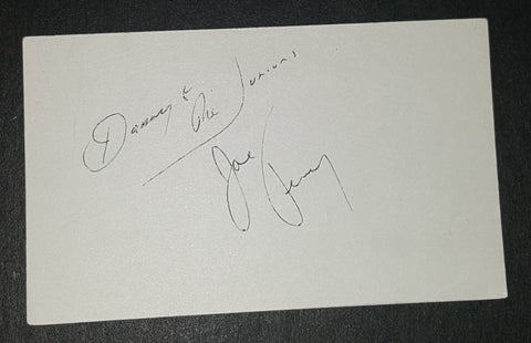 DANNY & THE JUNIORS MEMBER JOE TERRY HAND SIGNED CARD