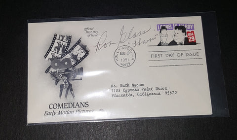 BARNEY MILLER ACTOR RON GLASS HAND SIGNED FIRST DAY COVER RIP