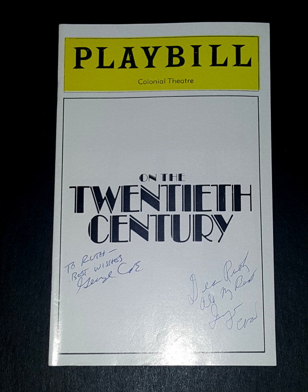 ON THE TWENTIETH CENTURY PLAYBILL HAND SIGNED BY IMOGENE COCA AND GEORGE COE