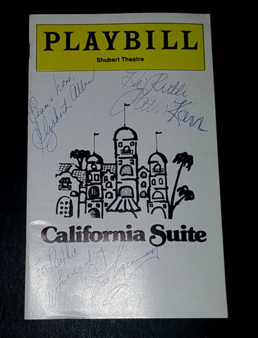 ELIZABETH ALLEN DON MURRAY PATTI KARR HAND SIGNED "CALIFORNIA SUITE" PLAYBILL