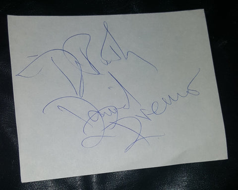 COMEDIAN ACTOR DAVID BRENNER HAND SIGNED PAGE D.2014