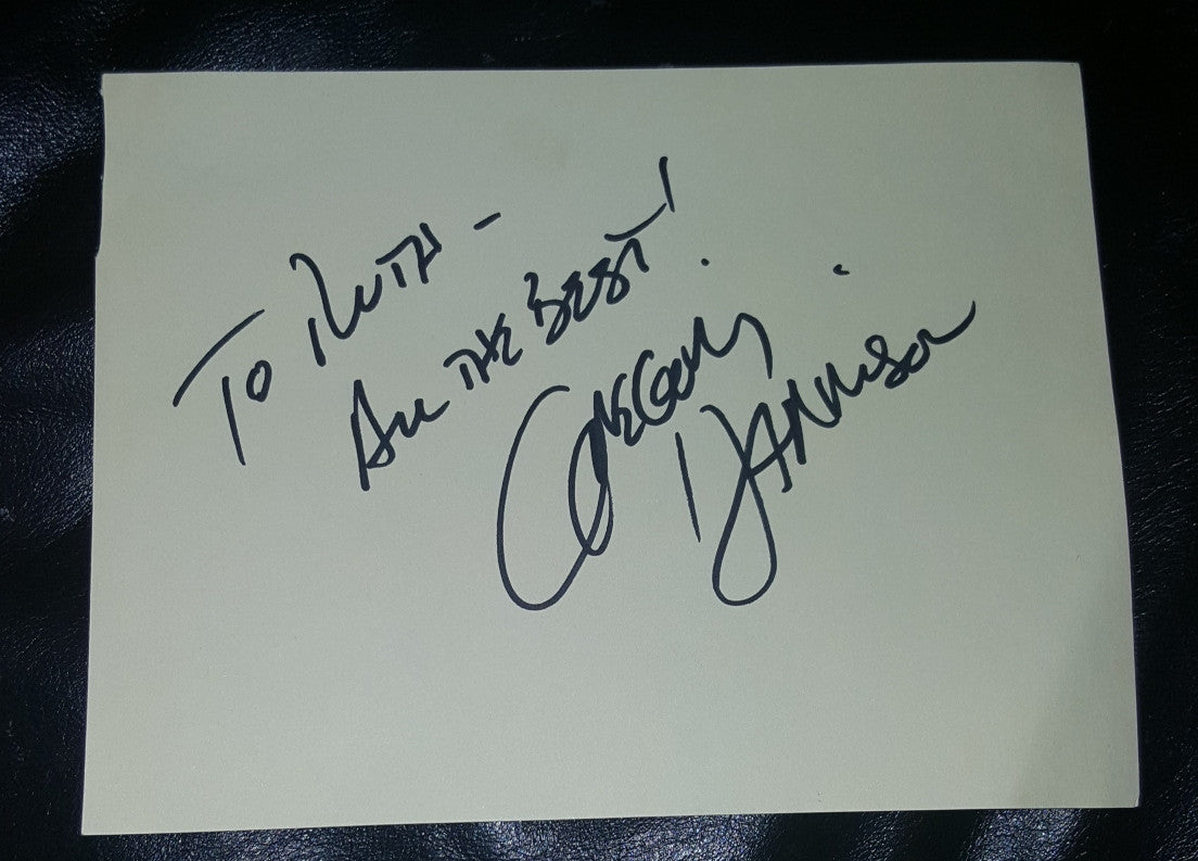 "TRAPPER JOHN M.D." STAR GREGORY HARRISON HAND SIGNED PAGE