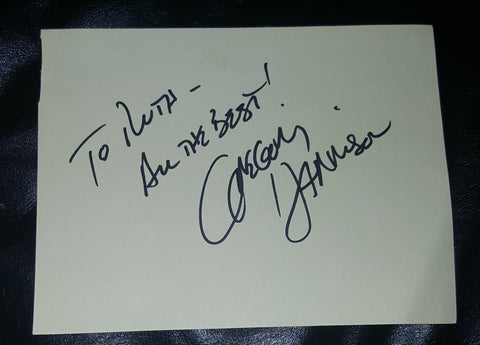 "TRAPPER JOHN M.D." STAR GREGORY HARRISON HAND SIGNED PAGE