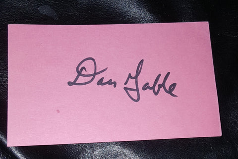 GREATEST US AMATEUR WRESTLER DAN GABLE HAND SIGNED CARD