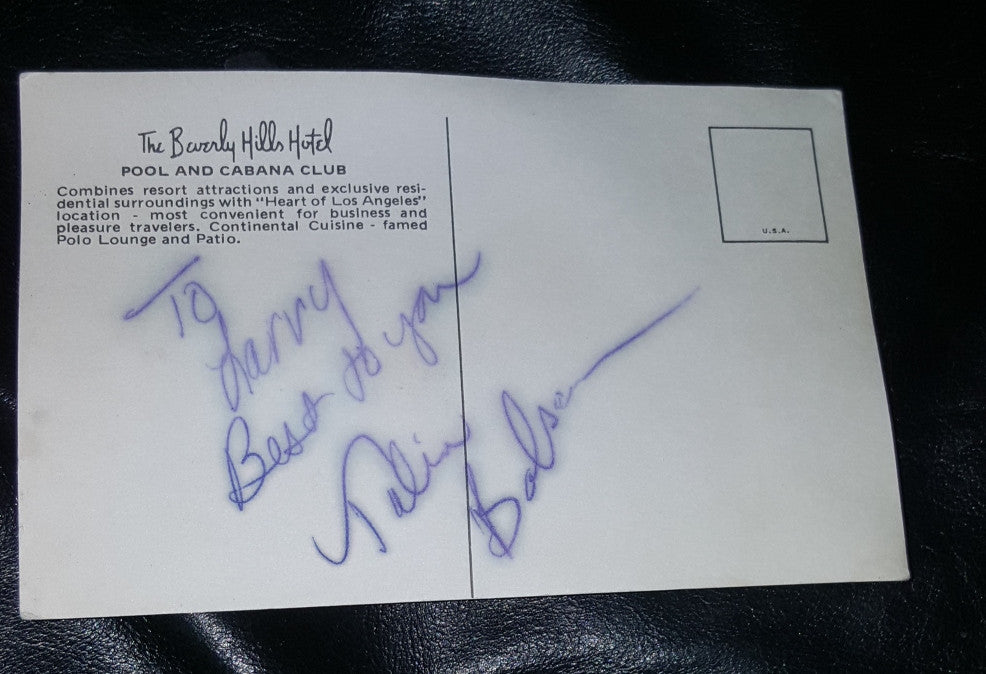 ACTRESS TALIA BALSAM HAND SIGNED POSTCARD