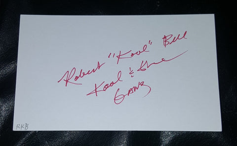 "KOOL AND THE GANG" FOUNDER ROBERT "KOOL" BELL HAND SIGNED CARD