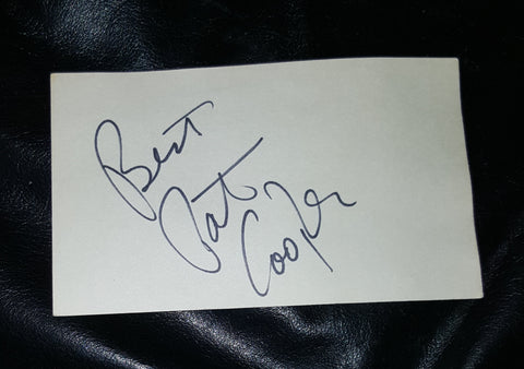ACTOR COMEDIAN PAT COOPER HAND SIGNED CARD