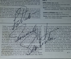 STAN KENTON D.1979 AND TRUMPET PLAYER GARY PACK DUAL SIGNED VINTAGE ALBUM