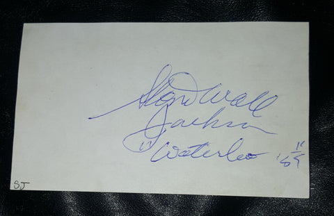 COUNTRY MUSIC GREAT STONEWALL JACKSON HAND SIGNED CARD