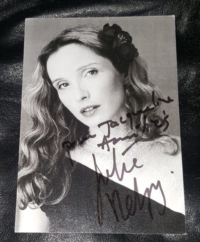 LOVELY ACTRESS JULIE DELPY HAND SIGNED 4X6" PHOTO